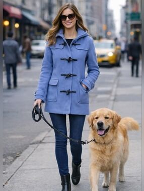 Classic Duffle Wool Coat Excellent As New Condition